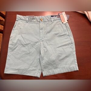 Vineyard Vines Breaker Shorts Size 32 9" Stretch Solid Ocean Haze Teal Blue NWT